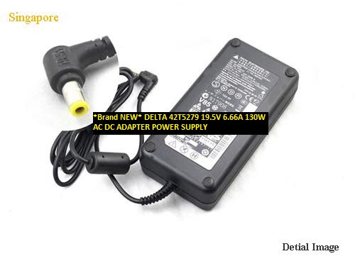 *Brand NEW* DELTA 19.5V 6.66A 42T5279 130W AC DC ADAPTER POWER SUPPLY - Click Image to Close